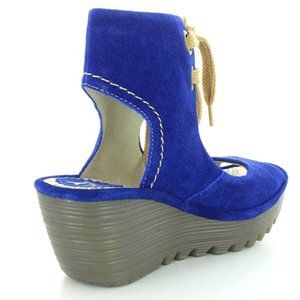 Fly London Sandals Size 6.5 - beautiful blue wedges